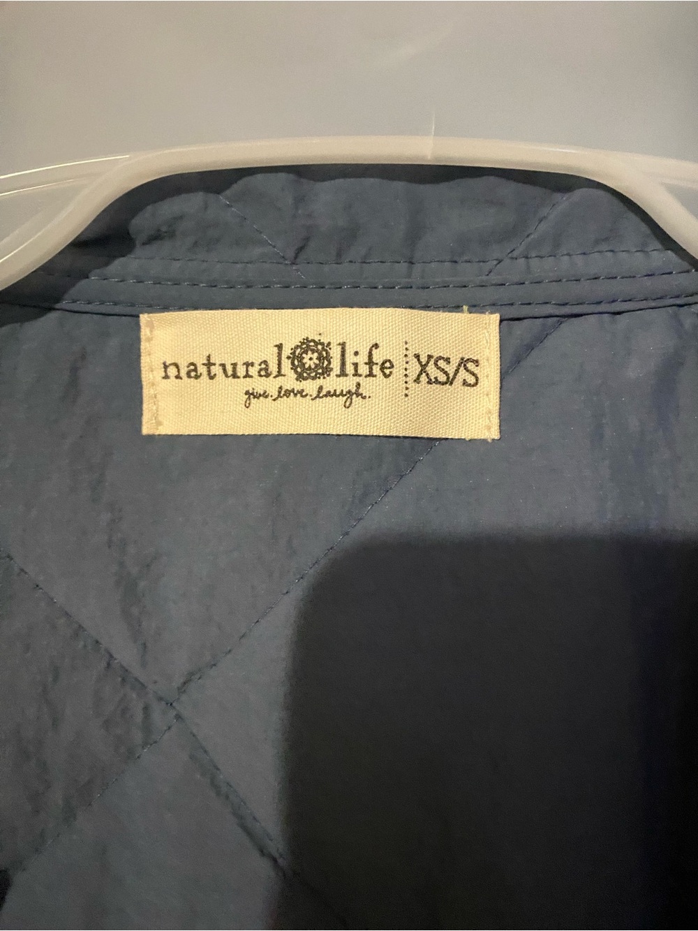 NATURAL LIFE Quilted Jacket in Dusty Blue - Picture 2 of 4